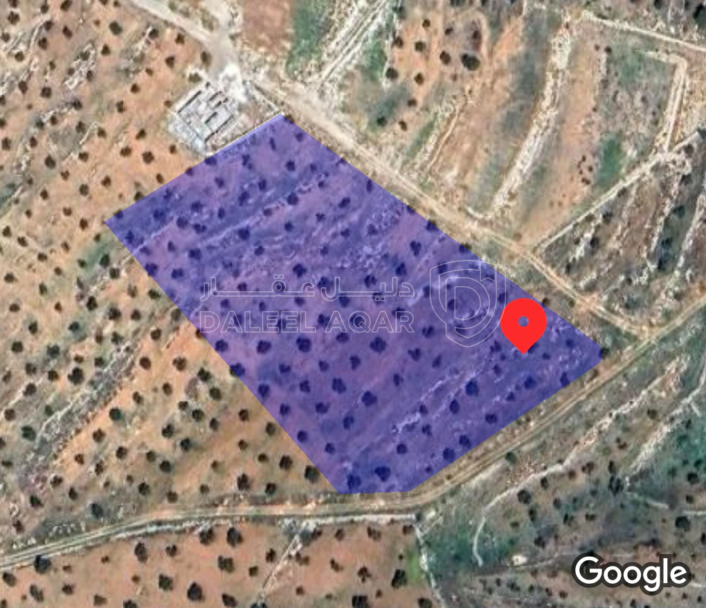 أرض في جرش جبا خربه قريع - 60,000 دأ - صورة 1