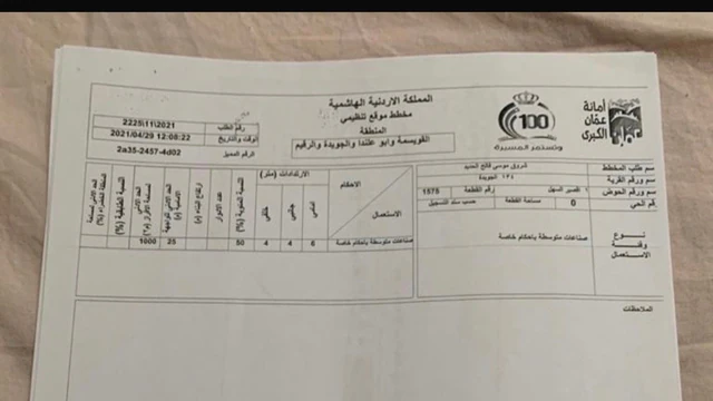 أرض في عمان، - 250,000 دأ - صورة NaN