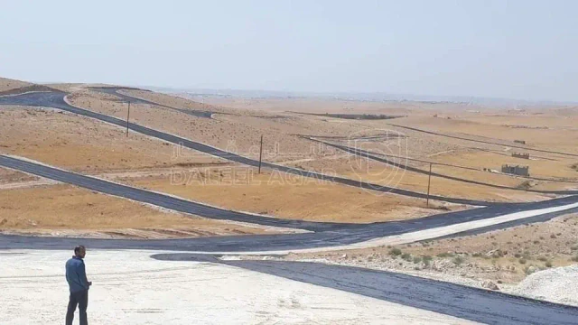 أرض في خلف الشحن الجوي طريق المعهد المروري الكتيفه  - 15,000 دأ - صورة 1