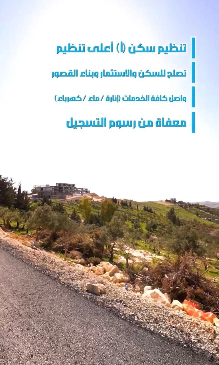 أرض في ارض للبيع في الحمر بموقع مميز جدا - 225,000 دأ - صورة 1