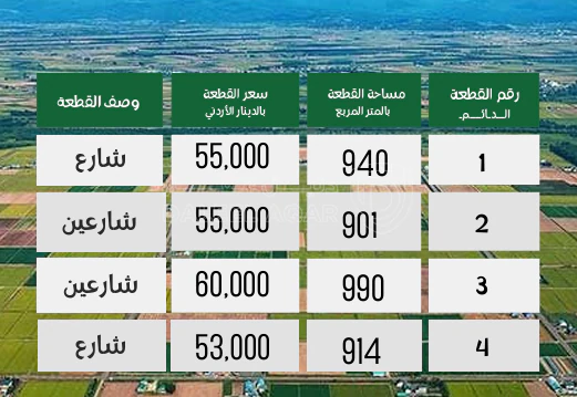 أرض في شار ع مادبا الغربي  - 55,000 دأ - صورة 27