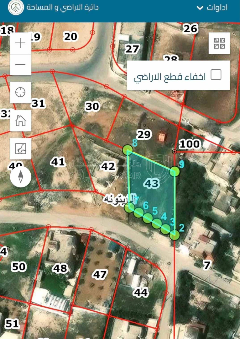 أرض في خلف كمباوند  الاندلسيه  - 85,000 دأ - صورة 1