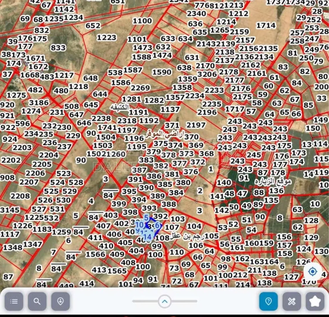 أرض في ارض للبيع ١١.٤ دنم الموقر العنفدان الشرقي - 28,000 دأ - صورة 1