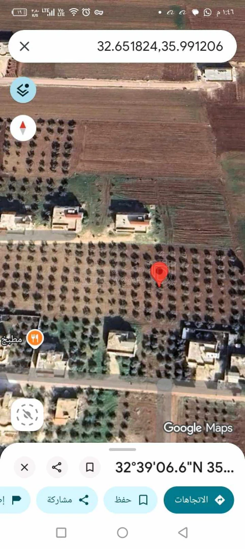 أرض في الرمثا الطره الحي الشمالي  - 68,900 دأ - صورة 1