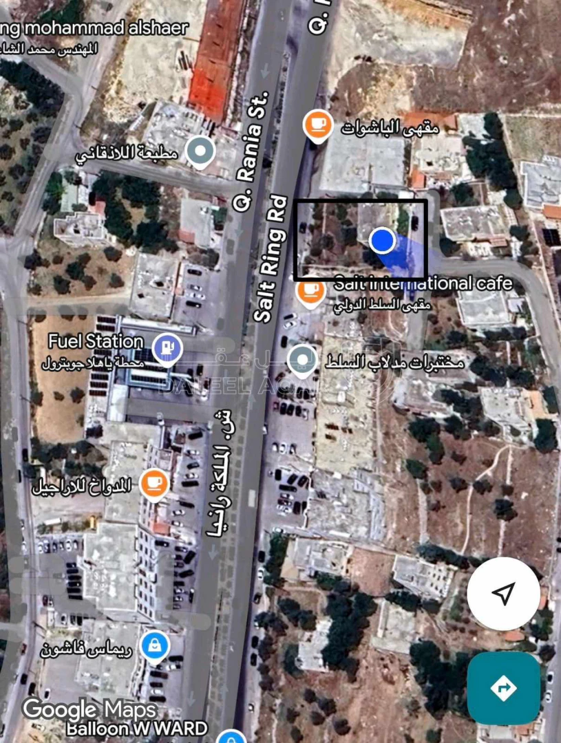 أرض في السلط وادي الشجره مقابل كازيه جوبترول  - 250,000 دأ - صورة 1