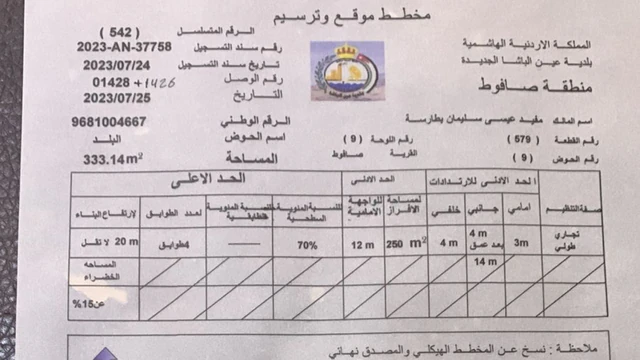 أرض في صافوط - 55,000 دأ - صورة NaN