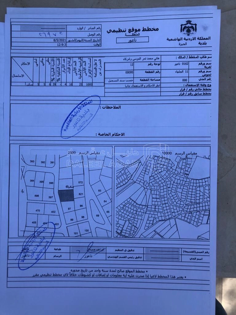 أرض في مرج الحمام الجلهاء - 260,000 دأ - صورة 1