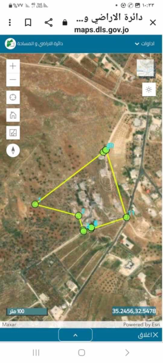 أرض في جرش قرب الترخيص - 12,000 دأ - صورة 2