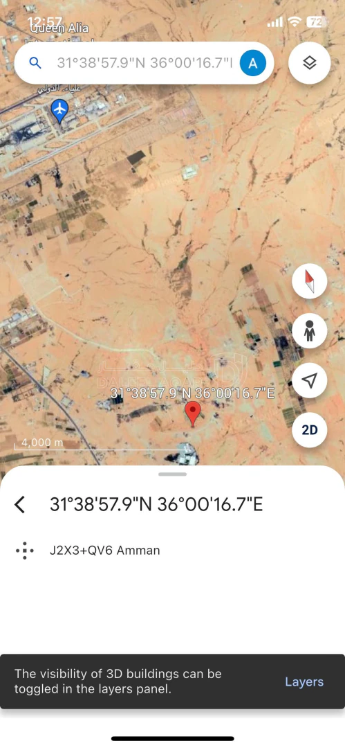 أرض في  قطع اراضي في  الـجيزة - أرينبة الشرقيــة   - 6,500 دأ - صورة 1