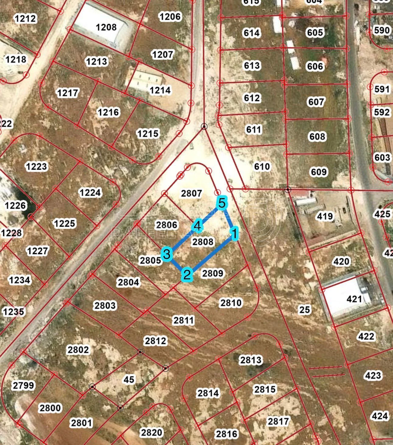 أرض في الجويده - 115,000 دأ - صورة 3