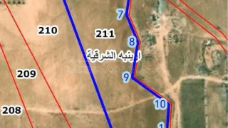 أرض في ارض للبيع جنوب عمان الجيزة ارينبة شرقية السعد - 32,500 دأ - صورة 1