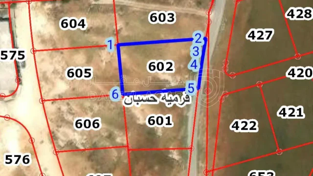 أرض - حسبان شارع مادبا الغربي قرب بلدية حسبان - 63700 دأ