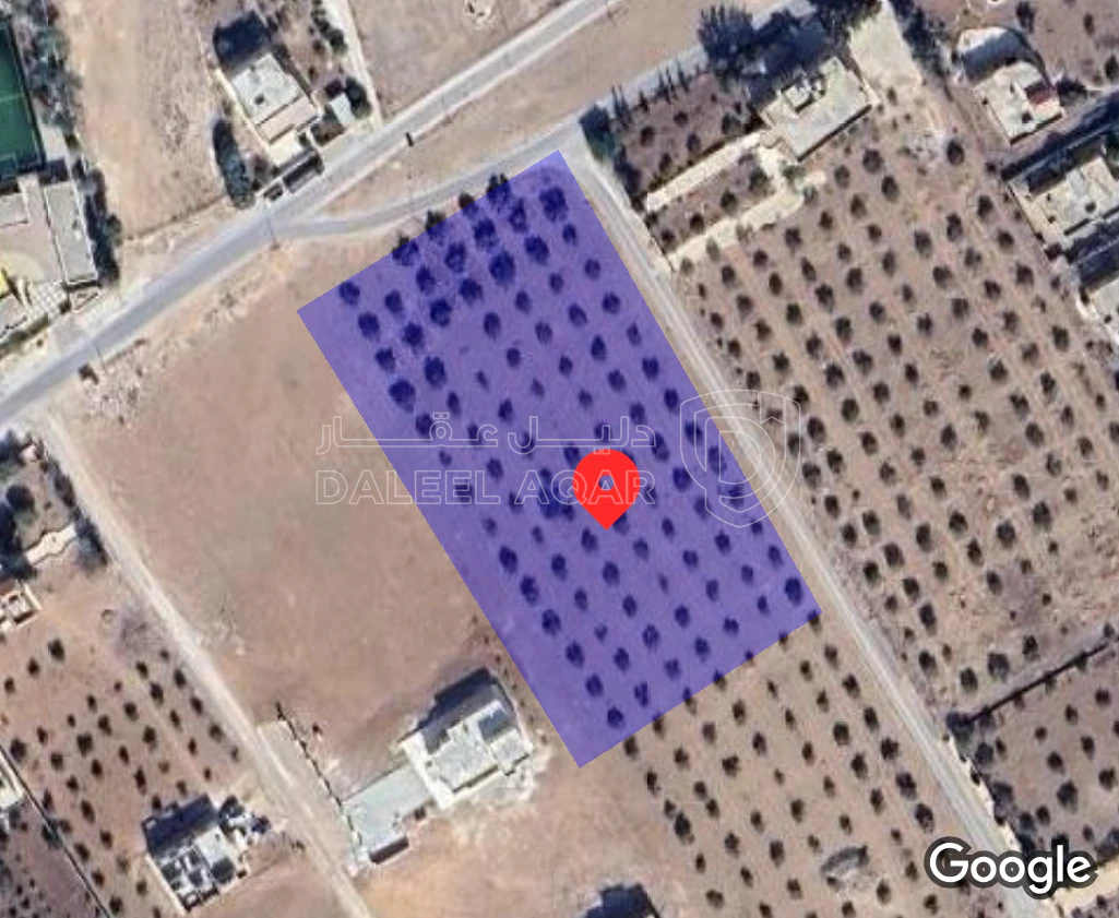 أرض في اربد الرمثا خلف حديقة الملكة رانيا البيع 530متر  - 12,000 دأ - صورة 1