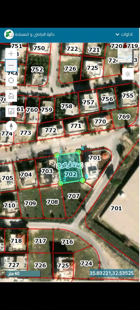 أرض في ارض في اربد زبده فركوح - 120,000 دأ - صورة 1