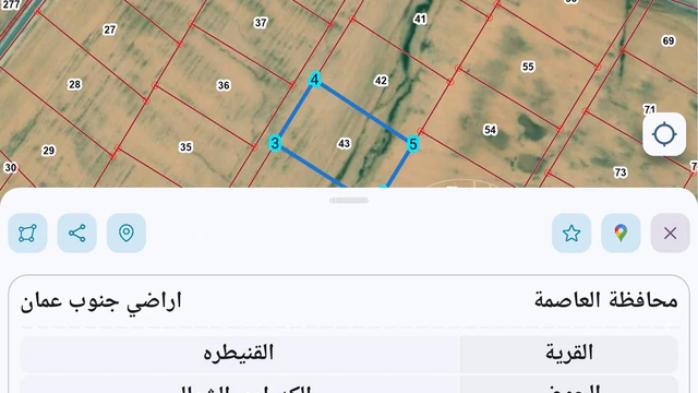 أرض في للبيع ارض 4 دونم الفنيطره رابع نمره عن المعبد والخ - 15,000 دأ - صورة NaN