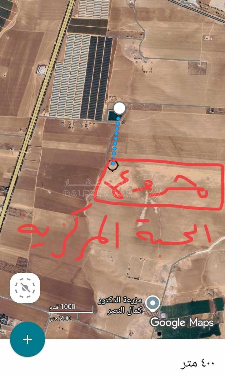أرض في اربد بين إشارة السايبر وجسر نعيمة شرق الشارع 500م - 126,000 دأ - صورة 1
