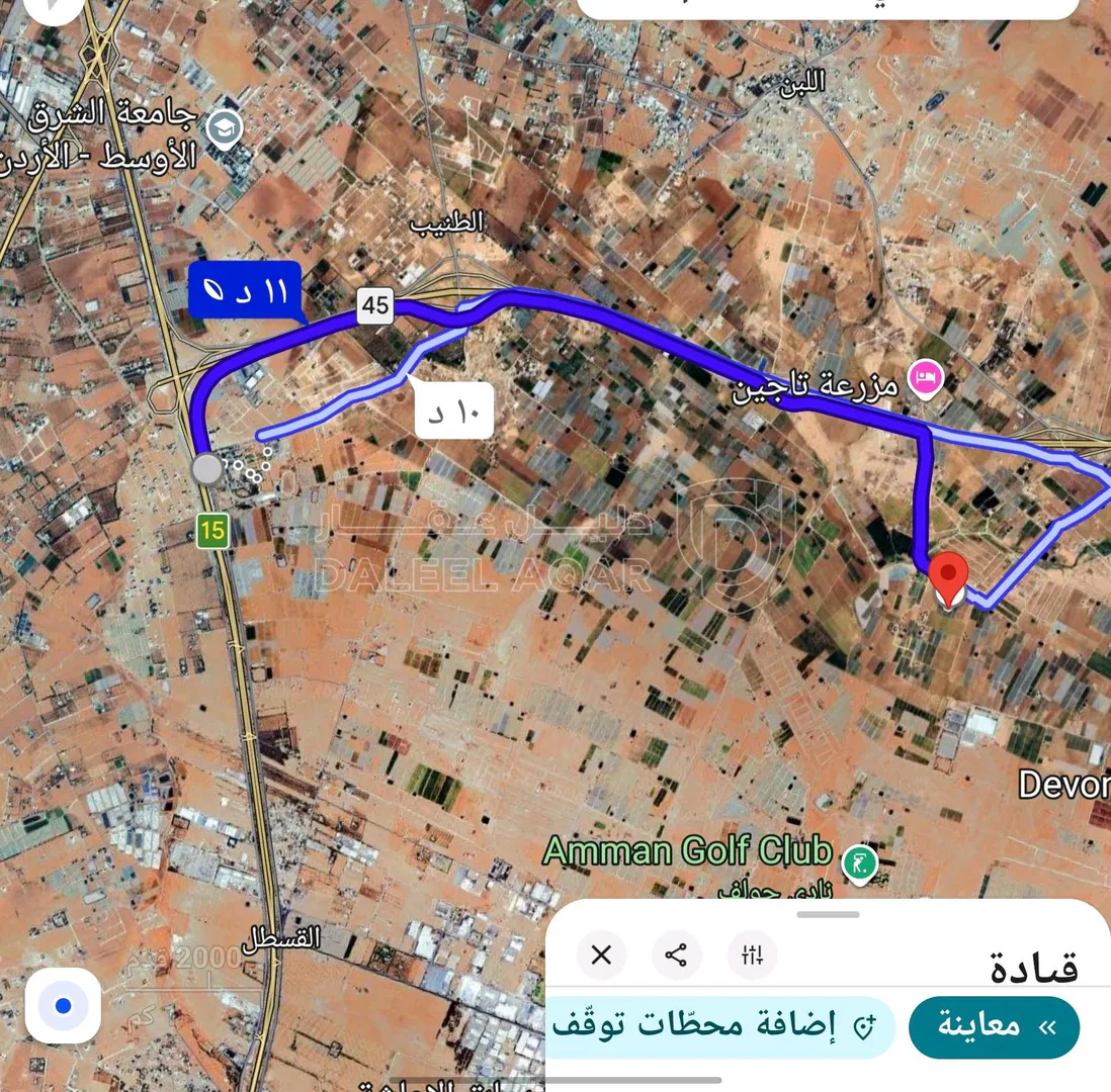أرض في للبيع ارض 565 م  الذهيبه الغربيه خلف روابي الإسراء - 30,000 دأ - صورة 1
