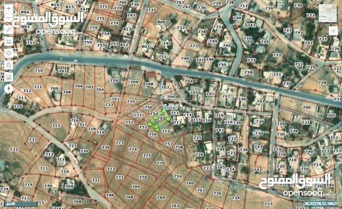 أرض في نص دنم داخل التنظيم، في الخالدية حوض البلد  - 5,000 دأ - صورة 2