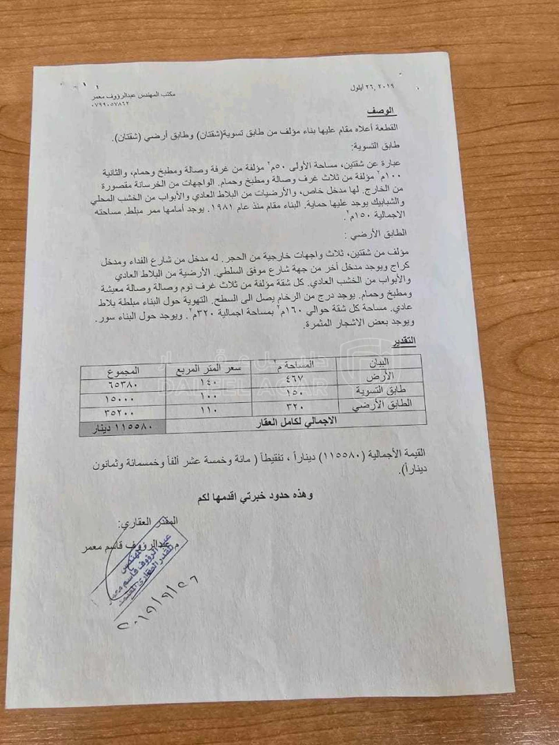 مبنى في الزرقاء منطقة جبل طارق - 110,000 دأ - صورة 1