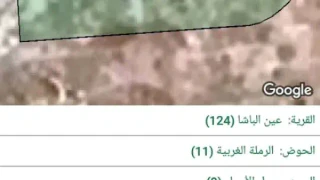 أرض - عين الباشا ..الرملة الغربي - 45000 دأ
