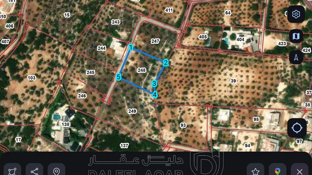 أرض في للبيع ارض 2500 م في ماحص البويب الشرقي البلقاء  - 750,000 دأ - صورة NaN