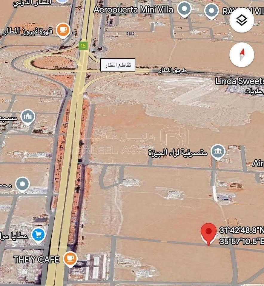 أرض في ارض للبيع في منطقه الجيزة - الحجرة - طريق المطار  - 36,000 دأ - صورة 1
