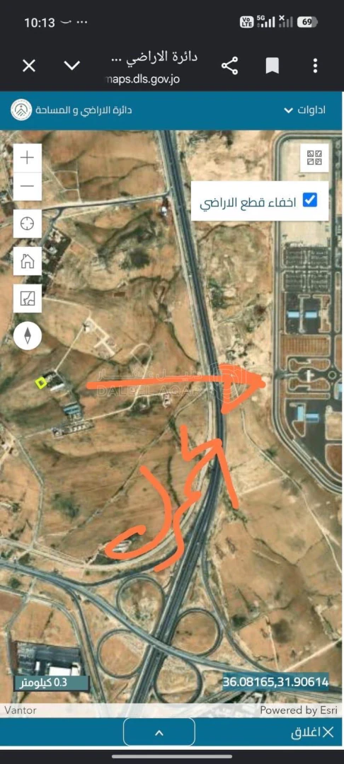 أرض في ارض سكن ب البيضاء حوض العبوس مقابل الجمرك شارع 100 - 46,000 دأ - صورة 1