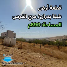 أرض - شفا بدران- مرج الفرس - قرب مسجد آسيا الشامي - 105000 دأ