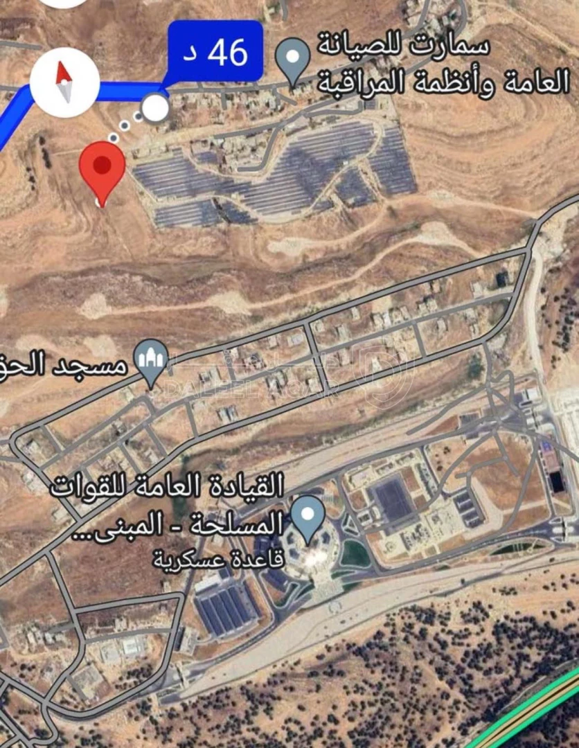 أرض في قطعة ارض شفا بدران قرب القياده العامة ٧٥٠م - 70,000 دأ - صورة 1