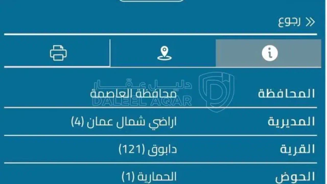 أرض - عمان - دابوق - 1100000 دأ
