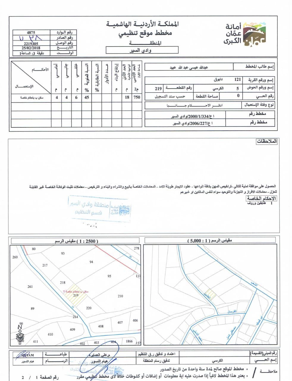 أرض في دابوق الكرسي - 640,000 دأ - صورة 1