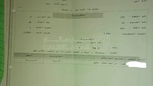 أرض - عمان، عين الباشا، قرب مسجد السلام - 65000 دأ