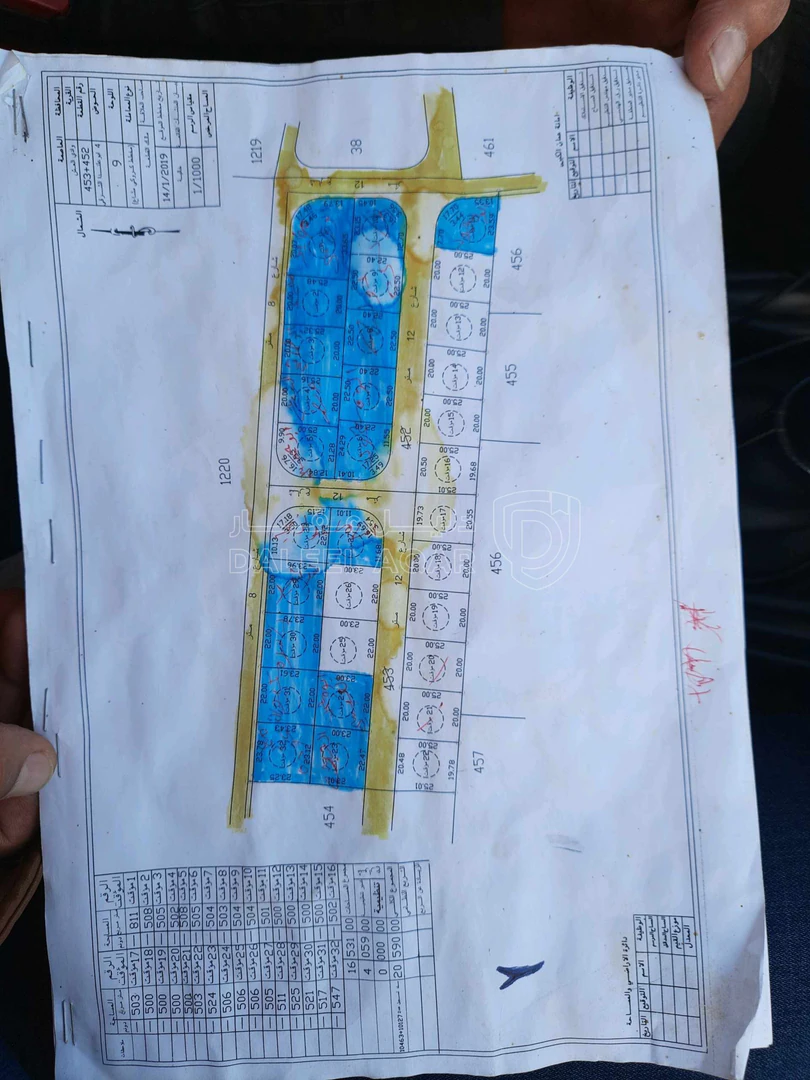 أرض في ممر عمان التنموي بالقرب من الجمرك خلف المناصير  - 20,000 دأ - صورة 1