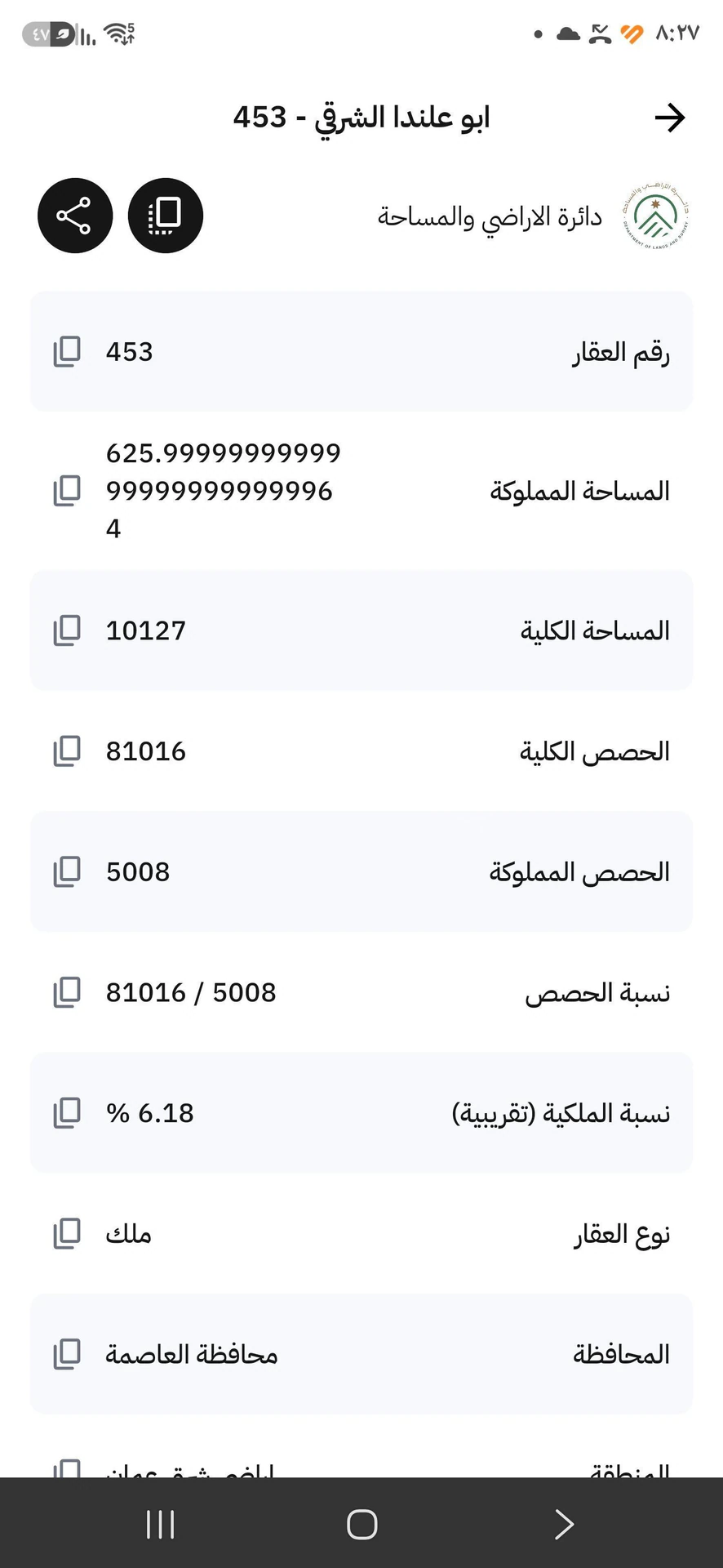أرض في ممر عمان التنموي بالقرب من الجمرك خلف المناصير  - 22,000 دأ - صورة 4