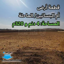 أرض - ناعور - قرية أم البساتين  - 216000 دأ