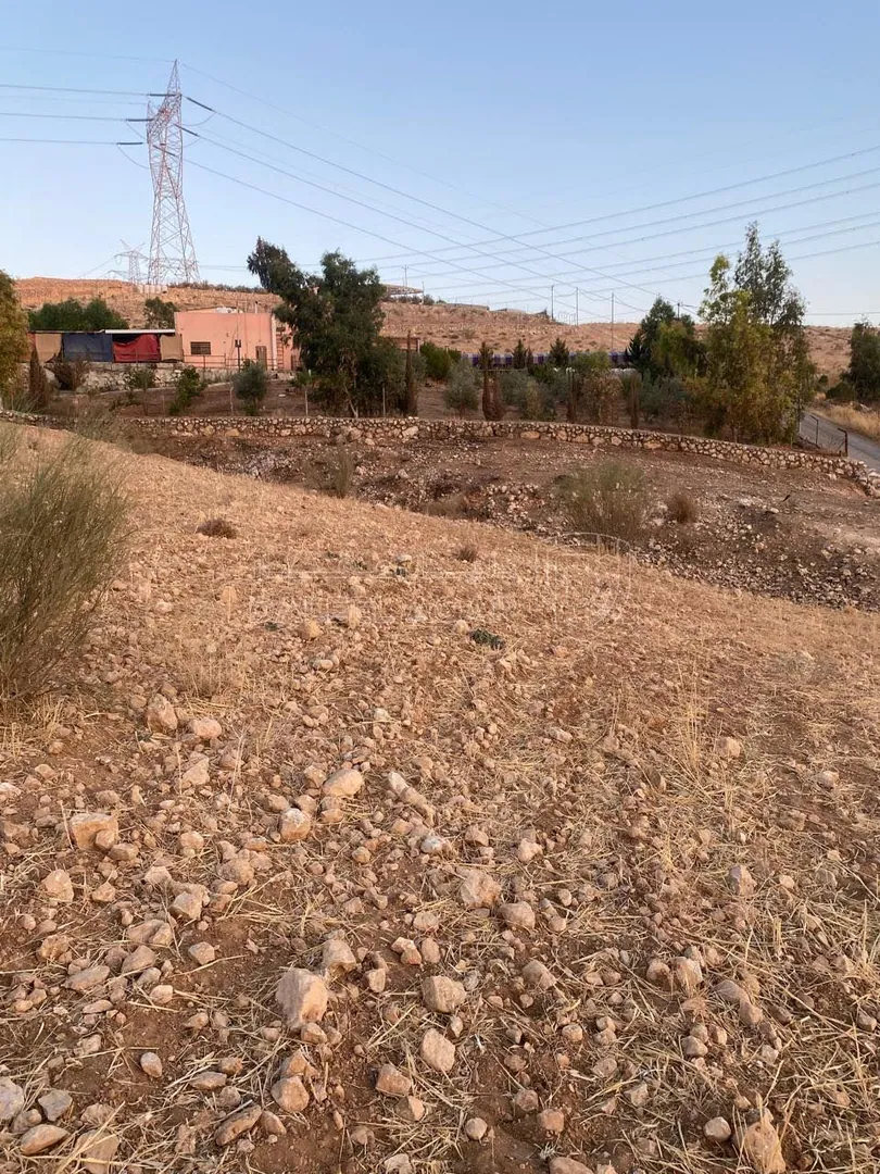 أرض في ارض تصلح لشاليه بمنطقة مرتفعة ومطلة على شارع جرش - 33,000 دأ - صورة 1