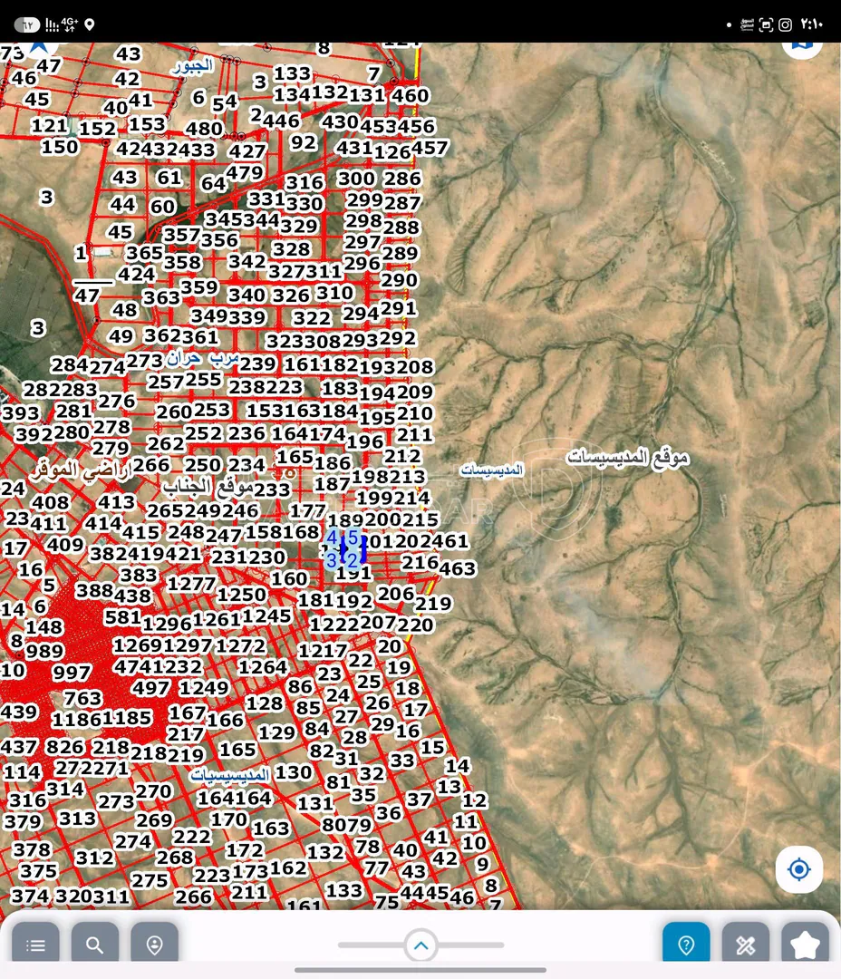 أرض في للبيع ارض 10.5 دونم في موقع الجناب مرب حران الموقر - 25,000 دأ - صورة 3