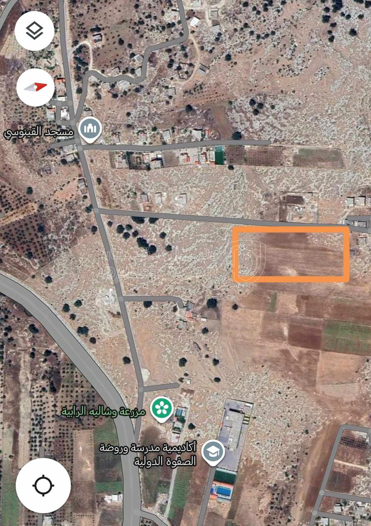 أرض في اربد سموع حي راقي معروف  - 55,000 دأ - صورة 1