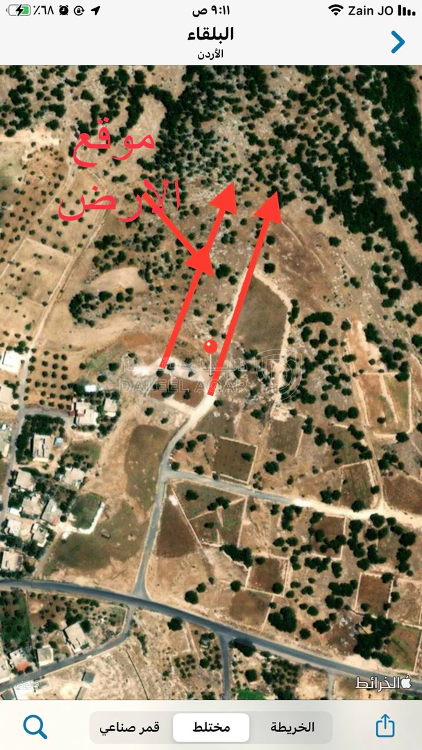 أرض في الزعتري السلط أطلاله رائعه - 250,000 دأ - صورة 1