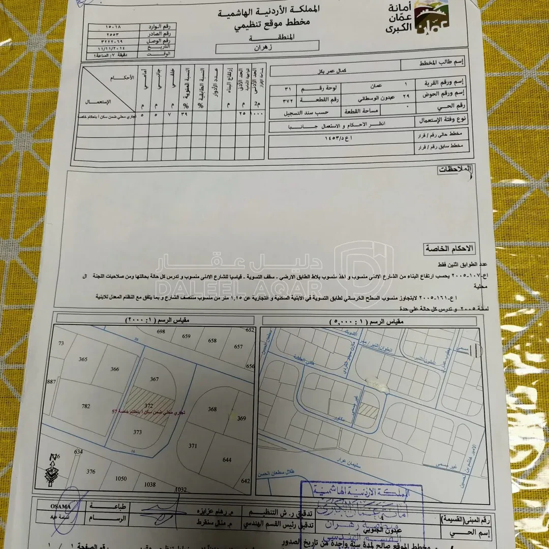 أرض في عبدون الوسطاني - 2,020,000 دأ - صورة 1