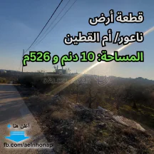 أرض - ناعور/ أم القطين - تبعد 800م عن مسجد الفاروق - 473670 دأ