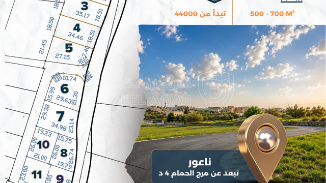 أرض - أرض 650 متر بمحاذاة شارع مادبا الغربي بسعر مميز - 57700 دأ