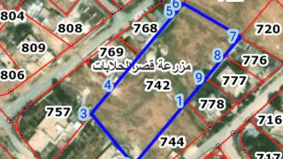 أرض في ارض للبيع في قصر الحلابات الغربي  - 14,800 دأ - صورة 1