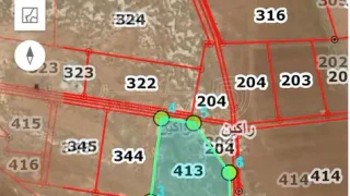 أرض - الكرك - راكيين ـ منطقة قريفلا - 57600 دأ