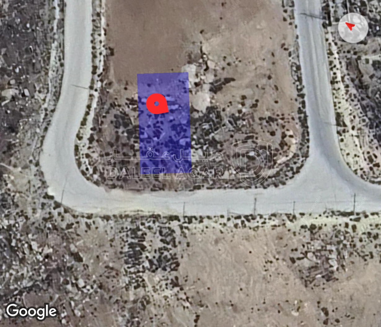 أرض في خلف الجامعة الالمانية - 30,000 دأ - صورة 1