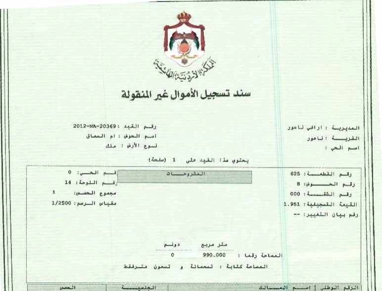 أرض في مرج الحمام خلف المدارس العالمية - 299,000 دأ - صورة 1