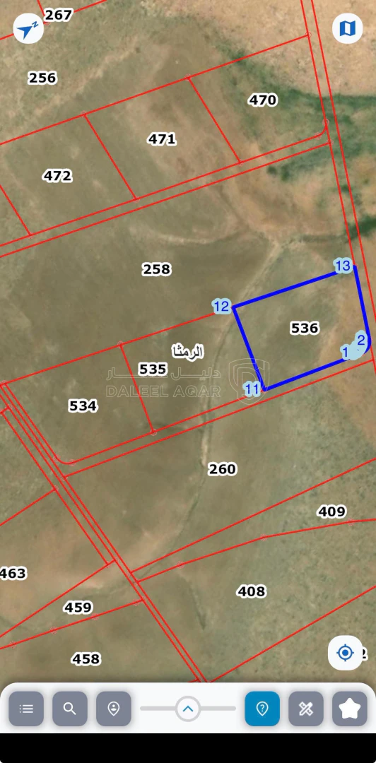 أرض في قطعة أرض استثمارية مميزة للبيع في الرمثا - 24,000 دأ - صورة 1