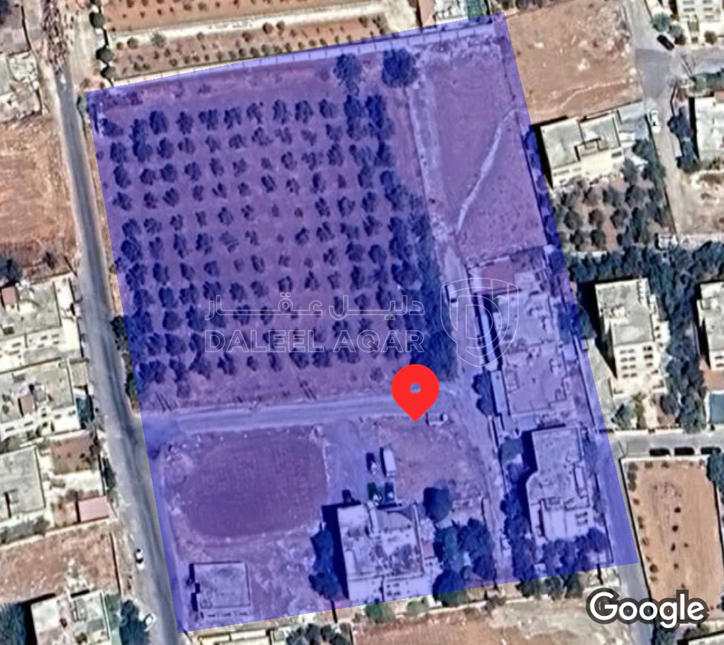 أرض في خريبة السوق طريق السوق المركزي - 360,000 دأ - صورة 1
