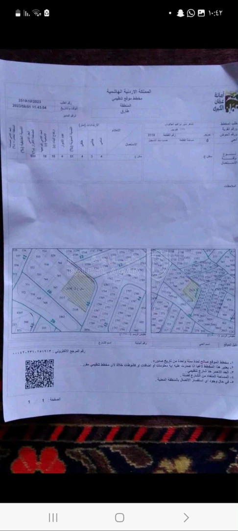 أرض في عمان طبربور خلف أمانة عمان  - 800,000 دأ - صورة 1
