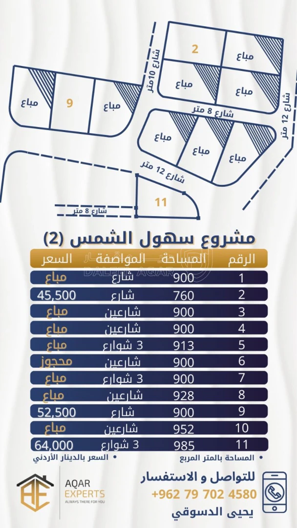 أرض في ناعور - قرية قرمية حسبان  - 52,500 دأ - صورة 1